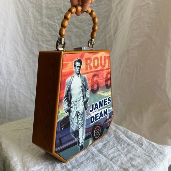 NWT James Dean Route 66 Wooden Purse - Picture 11 of 12